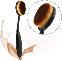 AVTY Professional Foundation Brush With Oval Brush And Sponge Puff Pack Of 3-thumb2