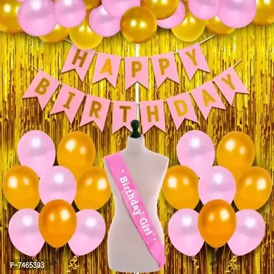Solid Pink Happy Birthday Decorati-thumb0