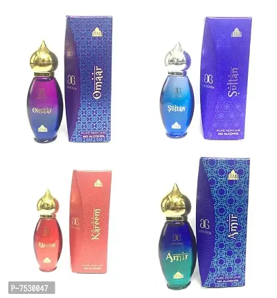 Arochem Taj Amir, Kareem, Omaar  Sultan Arabian Attar Long Lasting Combo Of 4