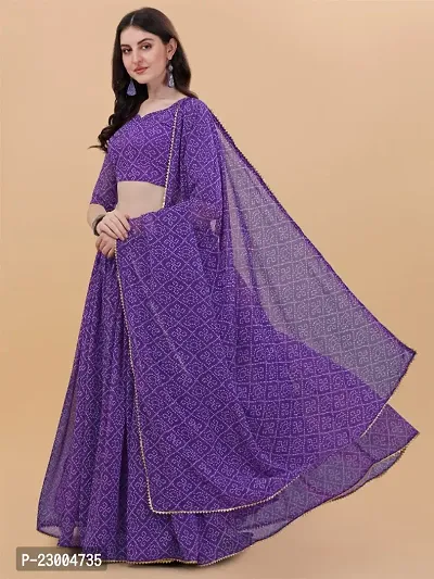 PMD Fashion Bandhani Digital Print Semi Stitched Lehenga Choli For womens-thumb5