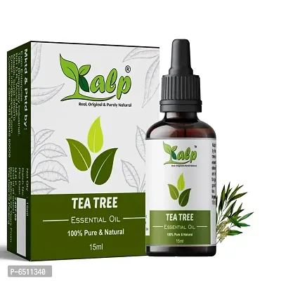 Kalp Tea Tree Oil For Face, Acne, Skin, Hair Dandruff, aromatherapy, room fragrance, diffusers- 100% natural, organic and pure tree tree oil-15ml