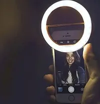 Clufrox  LED Ring Selfie Light for All Smartphones, Enhancing Ring Light with 3 Level of Brightness for Photography Video Calling (Smart Phones Laptop Tablet) 36 LED by Suckey-thumb1