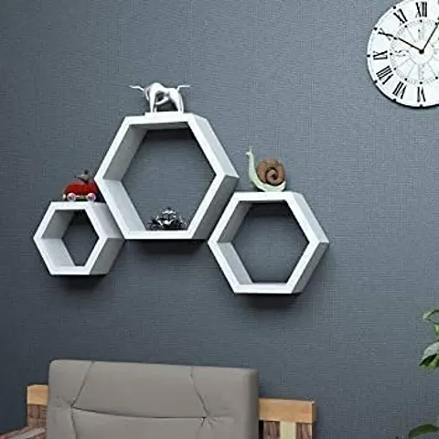 Intersecting Floating Shelves for Wall Set Pack Of 3