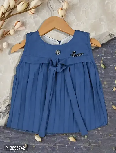 Queen Series Top and Skirt clothing set with Ultra Soft Fabric - BLUE dress for kid girls.-thumb4