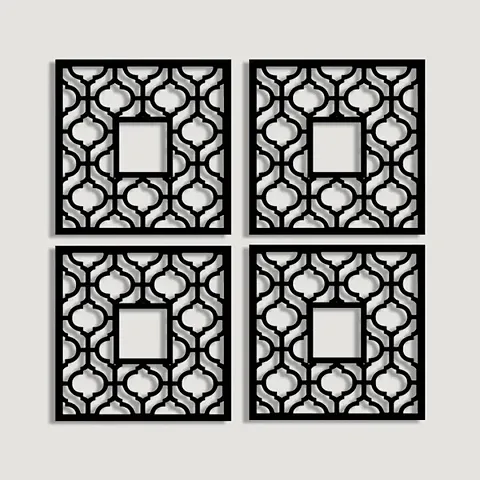 Jharokha Jali Design Wooden Wall Hanging Decor