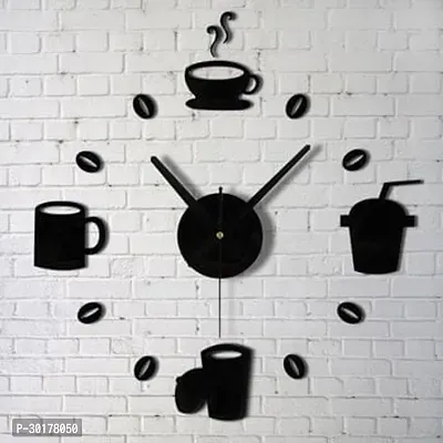 Coffee Theme Wooden Wall Clock-thumb0