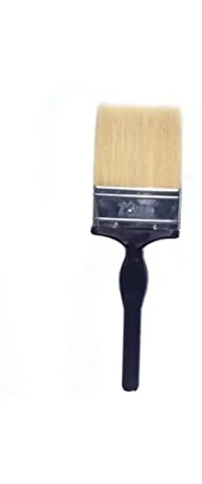 Natural Hog Hair Flat Bristles Paint Brush For Oil and Acrylic Painting