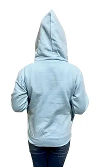Pretty Turquoise Long Sleeve Printed Full Sleeve Sweatshirt With Hoodie-thumb1