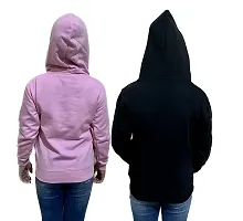 Pretty Multicoloured Long Sleeve Printed Full Sleeve Sweatshirt With Hoodie (Pack Of 2)-thumb1