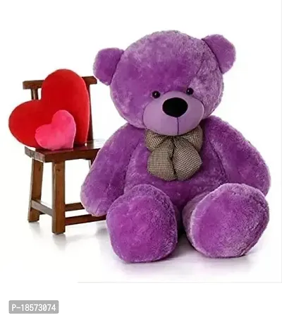 3 Feet Teddy Bear Soft Teddy Toys - 91 Cm (Purple)-thumb0