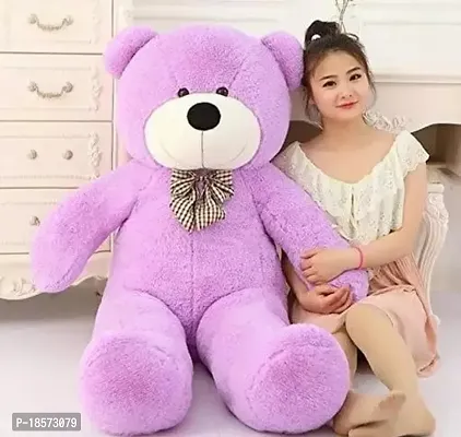 3 Feet Teddy Bear Stuffed Plush Toy - 91 Cm (Purple)-thumb0