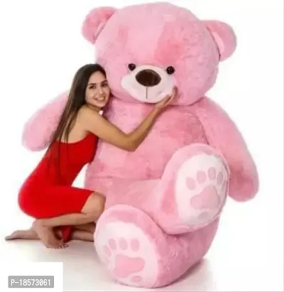 3 Feet Pink Footprint Teddy Bear I Love You Jumbo For Some One Special - 36 Inch-thumb0