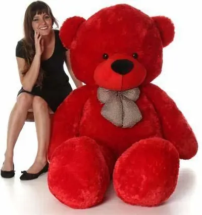 RTX Teddy Bear Soft Toys Animal (RED, 4 FEET 122 cm)