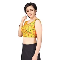 Mahotsav Women's Yellow Silk Blend Stitched Padded Blouse(SID-43316)-thumb1