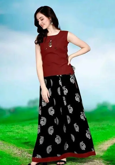 Contemporary Skirt With Top Sets For Women