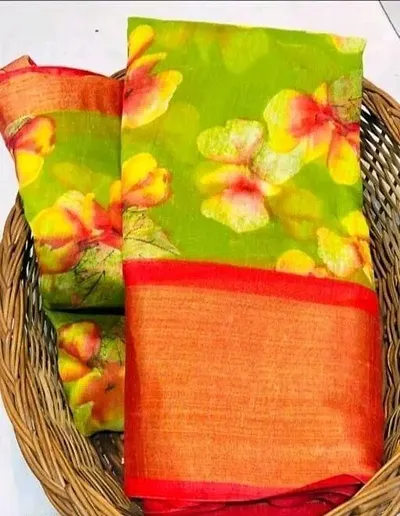 Stylish Silk Saree with Blouse Piece For Women