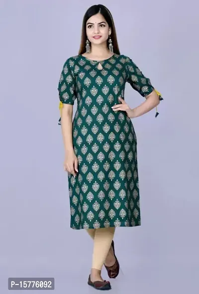 Attractive Kurta for women keyhole Neck-thumb0