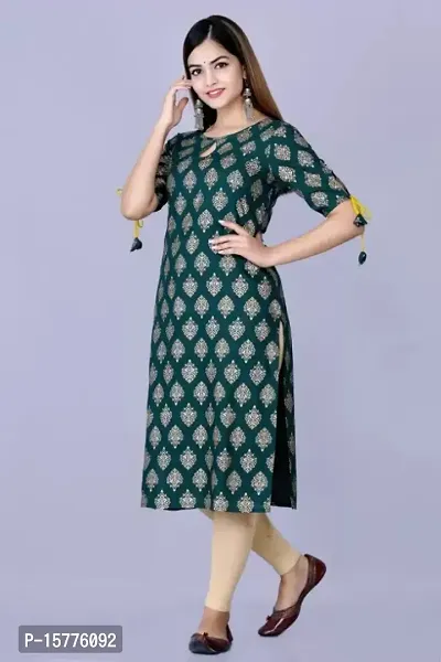 Attractive Kurta for women keyhole Neck-thumb2