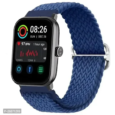 Braided Solo Loop Strap  Firebolt Wonder (BSW047), 22mm Soft Nylon Elastic Strap for Smartwatch.