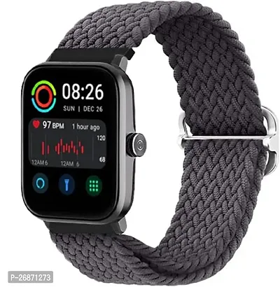 Braided Solo Loop Strap  Firebolt Wonder (BSW047), 22mm Soft Nylon Elastic Strap for Smartwatch.