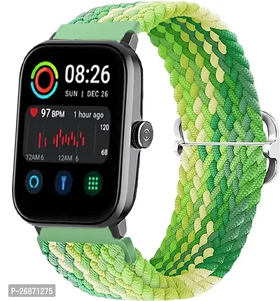 Braided Solo Loop Strap  Firebolt Wonder (BSW047), 22mm Soft Nylon Elastic Strap for Smartwatch.