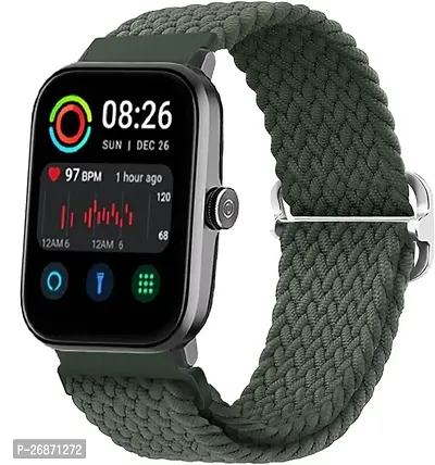 Braided Solo Loop Strap  Firebolt Wonder (BSW047), 22mm Soft Nylon Elastic Strap for Smartwatch.