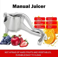 Aluminium Juice Maker Manual Fruit Juicer Machine Hand Juicer For Fruits Heavy Duty Hand Press Fruit Juicer Lime Juicer Hand Press Juicer, Juicer Instant, Orange Juicer, Steel Handle Juicer-thumb2