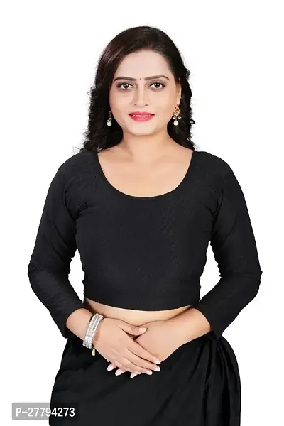 Classic Cotton Lycra Solid Blouses for Women