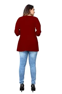 Formal Regular Sleeves Solid Women| Short Kurti | Woman Kurti Top| Office Wear Top | Tops and Tunics-thumb2