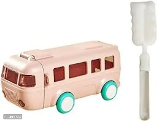 Bus Shaped Water Bottle with Straw-thumb0