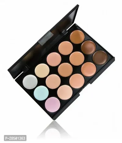 Glowrx Hd Professional Light Weight Multi-Purpose Matte Concealer Color Corrector Palette and Bullet Makeup Brush( Pack of 2)-thumb2