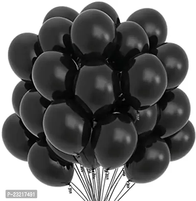 Black balloons for decoration ( pack of 25 )-thumb0