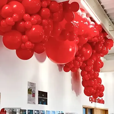 Red metallic balloons for decoration ( pack of 30 )