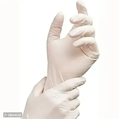 Procare Disposable Latex Medical Examination Gloves Medium, Pack Of 100 Pieces, White.