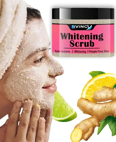 whitening scrub face body for women and men  skin whitening scrub for women