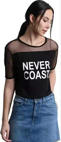 Rey Retails Casual Regular Sleeves Printed Women Black Top Vol 1