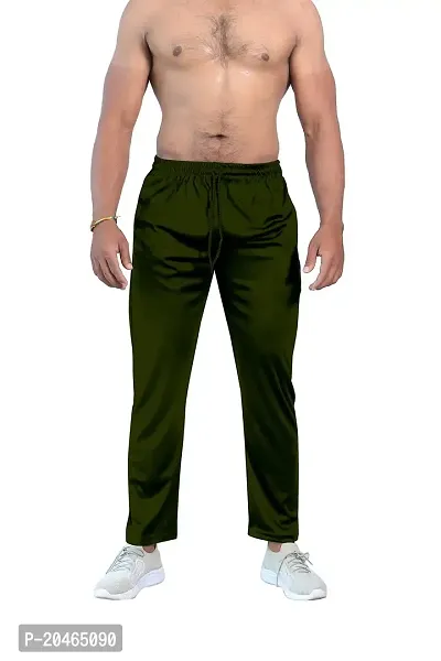 BUY IN BUDGET Men's Cotton Regular fit Running Track Pants with Zipper Pocket | Lowers for Men-thumb0