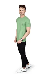 BUY IN BUDGET Men's Regular Fit T-Shirt Round Neck/Short Sleeve (XL, Green)-thumb3