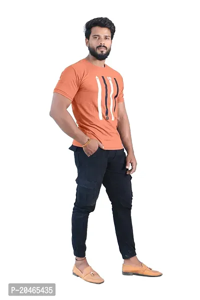 BUY IN BUDGET Men's Cotton Round Neck With Half Sleeve Casual T-shirt-thumb3