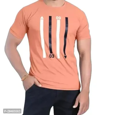 BUY IN BUDGET Men's Polo Matic Short Sleeve Regular Fit T-Shirt (XL, Peach)