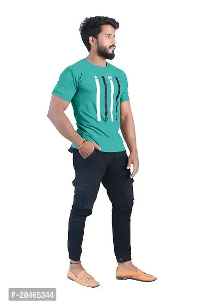 BUY IN BUDGET Men's Cotton Round Neck With Half Sleeve Casual T-shirt-thumb3