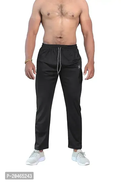 BUY IN BUDGET Men's Cotton Regular fit Running Track Pants with Zipper Pocket | Lowers for Men-thumb0