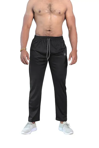 Men's Cotton Regular fit Running Track Pants with Zipper Pocket | Lowers for Men