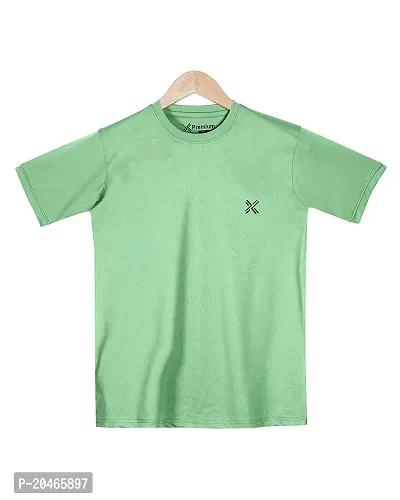 BUY IN BUDGET Men's Regular Fit T-Shirt Round Neck/Short Sleeve (M, Green)-thumb5