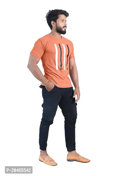 BUY IN BUDGET Men's Cotton Round Neck With Half Sleeve Casual T-shirt-thumb2