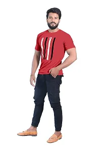 BUY IN BUDGET Men's Cotton Round Neck With Half Sleeve Casual T-shirt-thumb3