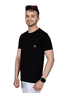 BUY IN BUDGET Men's Regular Fit T-Shirt Round Neck/Short Sleeve (XL, Black)-thumb3