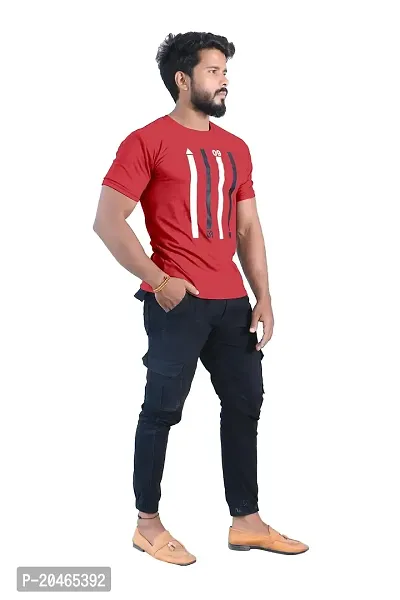 BUY IN BUDGET Men's Cotton Round Neck With Half Sleeve Casual T-shirt-thumb2