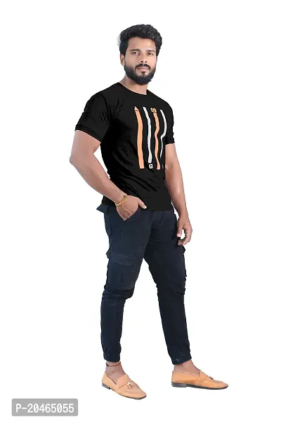 BUY IN BUDGET Men's Cotton Round Neck With Half Sleeve Casual T-shirt-thumb3