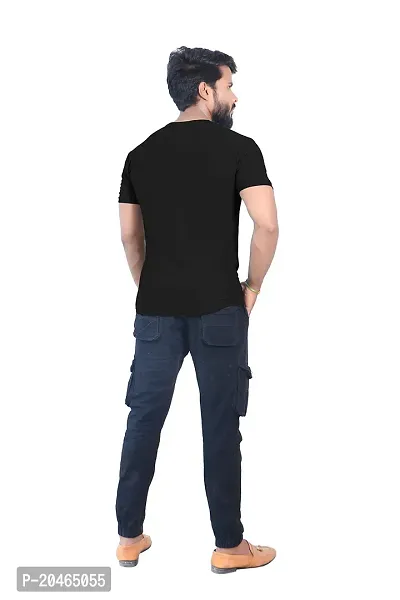 BUY IN BUDGET Men's Cotton Round Neck With Half Sleeve Casual T-shirt-thumb5